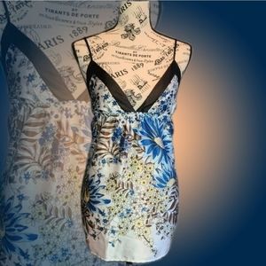 Charlotte Russe Floral Spaghetti Strap Top